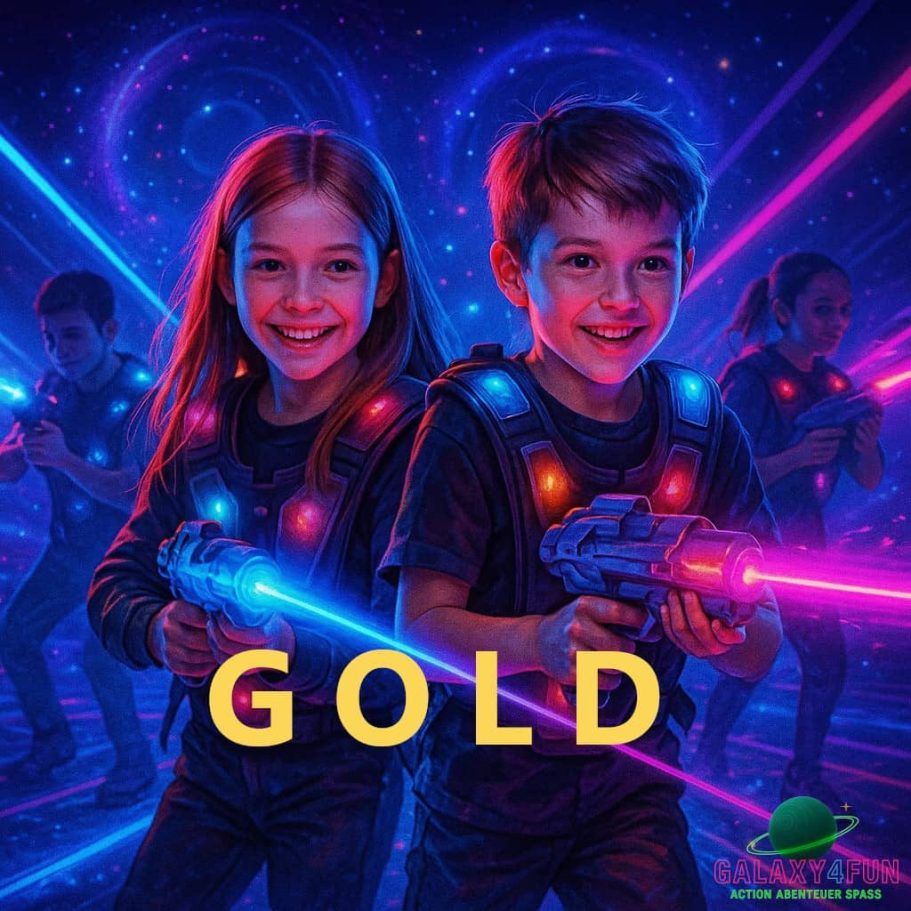 Lasertag Kindergeburtstag GOLD in Sinsheim – 3 Spiele, Pizza, Getränkeflat, Geschenktüte & Tisch für 35 € pro Kind