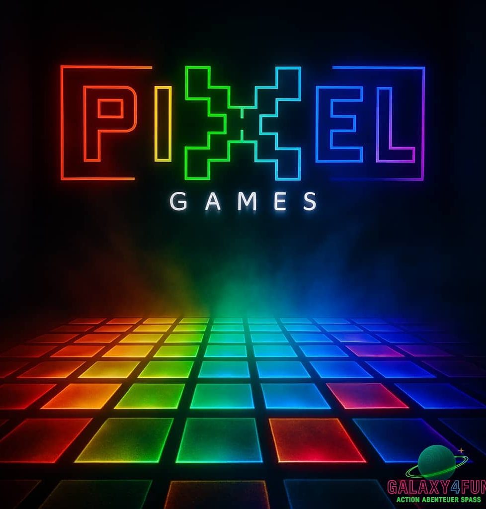 Pixel Games Sinsheim – Der Boden ist Lava auf LED-Boden bei Galaxy4Fun